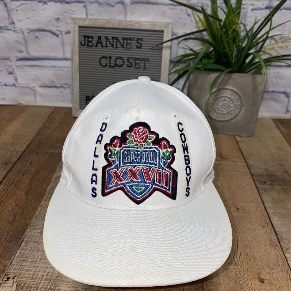 Vintage 1992 Dallas Cowboys Super Bowl XXVII Snapback Hat AJD.